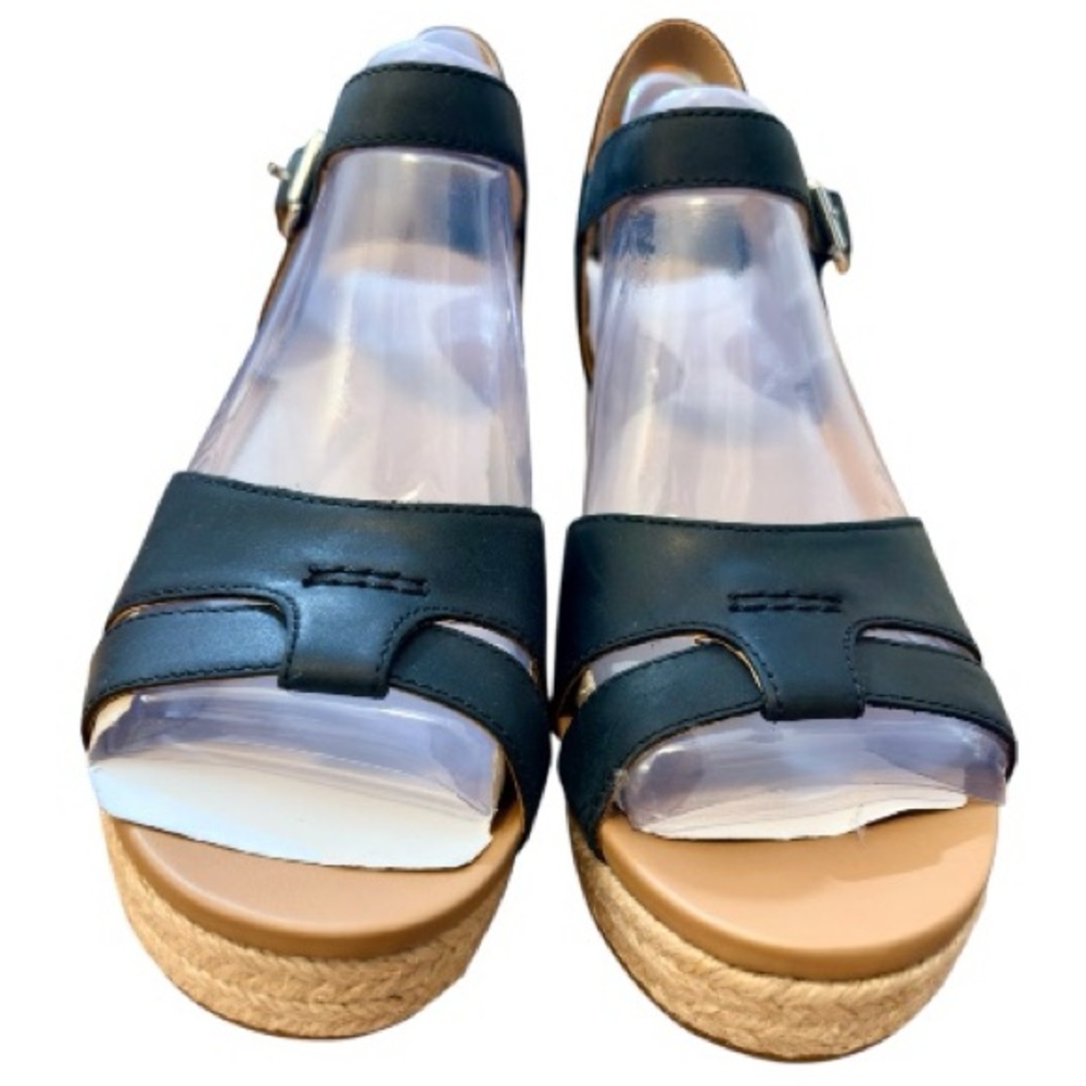 Women’s UGG Cloverdale Espadrille Wedge Sandal in Black size 7 NWT - Picture 5 of 13